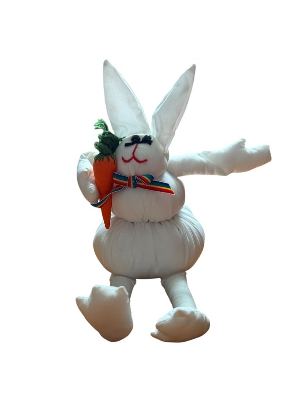 Handmade 10 in Bunny Holding a Carrot-GUC